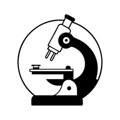 microscope icon, microscope silhouette vector illustration-simple silhouette illustration of microscope, perfect for microscope logos and icons