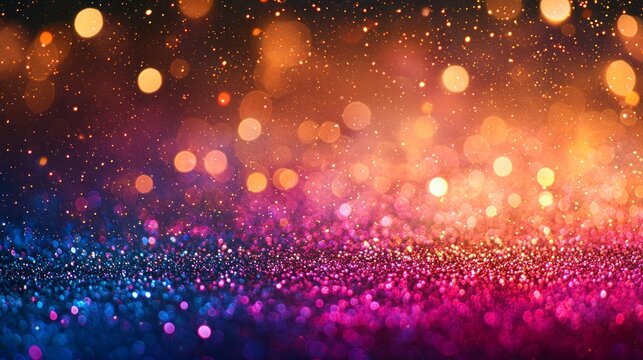 Colorful bokeh lights background