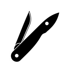pocket knife icon, pocket knife silhouette vector illustration-simple silhouette illustration of pocket knife, perfect for pocket knife logos and icons