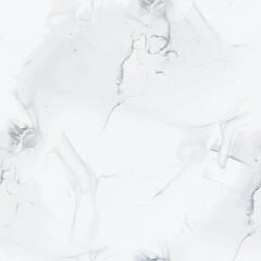 Obraz premium Light Marble Floor Pattern. White Alcohol Ink Watercolor. White Marble Background. Light Water Color Splash. Grey Seamless Watercolor. Vector Abstract Painting. Fluid Elegant Splash. Grey Rock Paint.