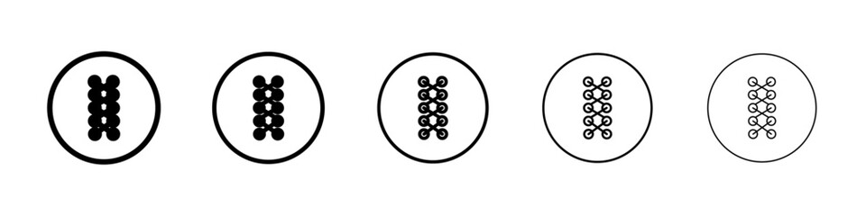 Shoe lace icon Symbol mark in Outline style