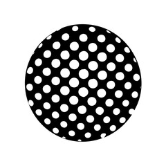 polka dot pattern icon, polka dot pattern silhouette vector illustration-simple silhouette illustration of polka dot pattern, perfect for polka dot pattern logos and icons