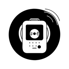 portable wifi icon, portable wifi silhouette vector illustration-simple silhouette illustration of portable wifi, perfect for portable wifi logos and icons