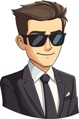 businessman with sunglasses