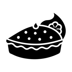 pumpkin pie icon, pumpkin pie silhouette vector illustration-simple silhouette illustration of pumpkin pie, perfect for pumpkin pie logos and icons