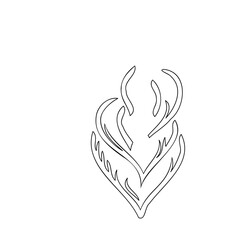 Abstract black line design on white background