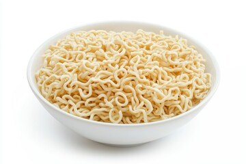 Plain Noodles in Bowl Simple Comfort Food Close Up Shot