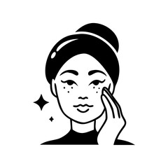 skincare icon icon, skincare icon silhouette vector illustration-simple silhouette illustration of skincare icon, perfect for skincare icon logos and icons