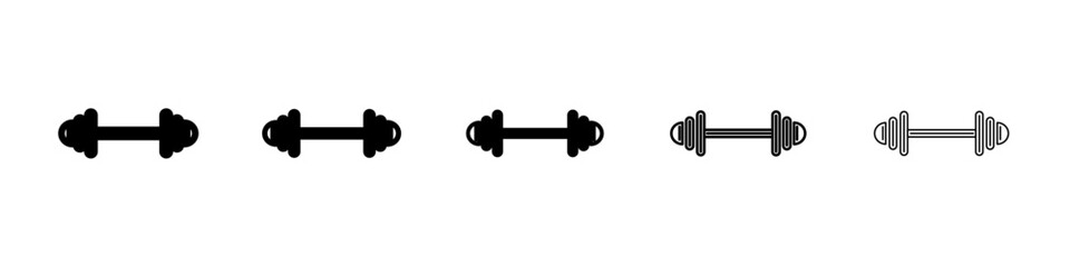 weight barbell icon Symbol mark in Outline style