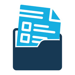 Documentation Icon Duo Tone Style for Efficiency Pack Icon Themes