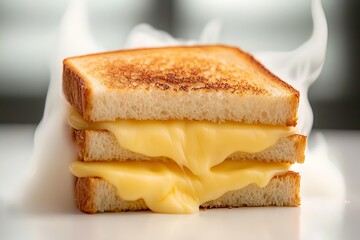 Melted Cheese Sandwich in Smoke