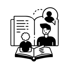 story plot icon, story plot silhouette vector illustration-simple silhouette illustration of story plot, perfect for story plot logos and icons