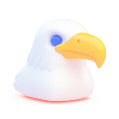 Fototapeta premium Cute cartoon bird illustration with vibrant colors.