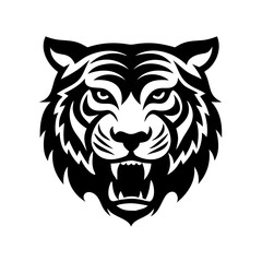 tiger icon, tiger silhouette vector illustration-simple silhouette illustration of tiger, perfect for tiger logos and icons