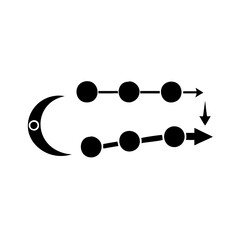 timeline icon icon, timeline icon silhouette vector illustration-simple silhouette illustration of timeline icon, perfect for timeline icon logos and icons