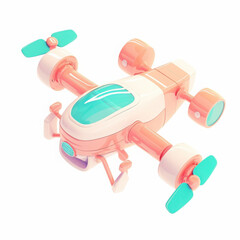Innovative drone with a sleek design.