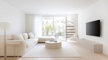 Modern minimalist living room design