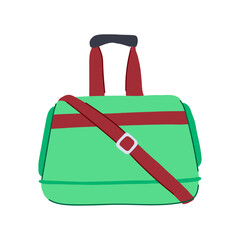 luggage duffel bag cartoon vector illustration