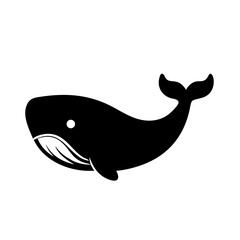 whale icon, whale silhouette vector illustration-simple silhouette illustration of whale, perfect for whale logos and icons