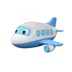 Obraz premium Adorable Cartoon Airplane Illustration Perfect for Kids Projects and Designs