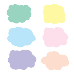 set colourful brush stroke collection_02