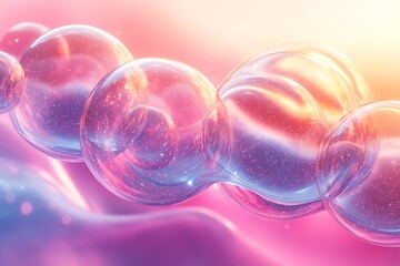 Layered pastel planes, spherical accents, overhead view, soft glow, abstract arrangement, clean aesthetic.