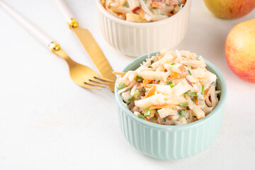 Homemade Asian Apple Slaw Salad