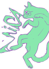 vector illustration of a cat