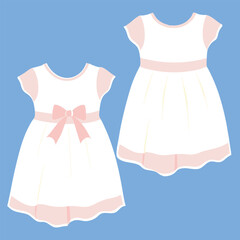 Baby girls dress design vector illustration