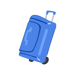 spinner trolley bag cartoon vector illustration