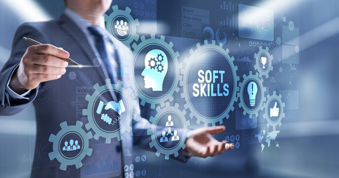 Soft skills and personal fitness responsibility HR human resources concept.