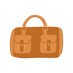 durable weekender bag cartoon vector illustration