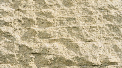Rough Beige Stone Wall Texture Background