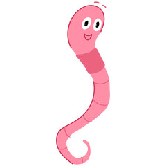 Fototapeta premium show worm cartoon cartoon vector illustration