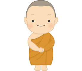 A novice or monk of Buddhism