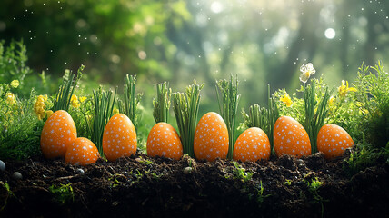 Autumn leaves and grass show the nature of the plant with red and orange hues