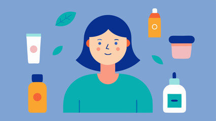 Layering Products An illustration showing a skincare routine where users layer exosome cream as part of their daily regimen alongside other products.