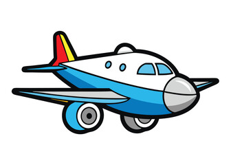 The Plane Mascot Logo. Airplane icon logo vector design