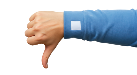 Isolated Thumbs Down