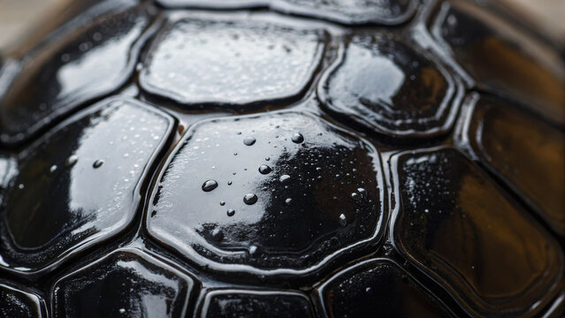 intricate texture of turtle shell showcases beauty of nature and highlights importance of protecting environment from crude oil spills