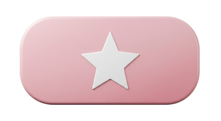 Isolated Pink Star Button