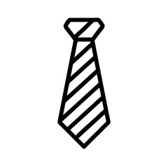 Necktie with Diagonal Stripes Icon Design