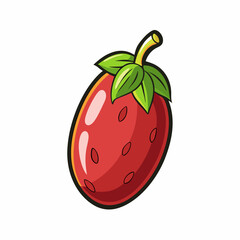 vector illustration of a strawberry