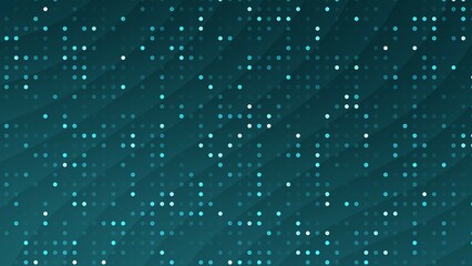technology dark teal background, blink white dot, curved line abstract pattern, futuristic, Hi tech, illustration for graphic design, banner, wallpaper, website, poster