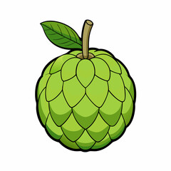 green apple isolated on white