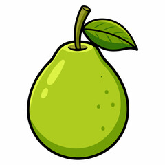 pear on a white background