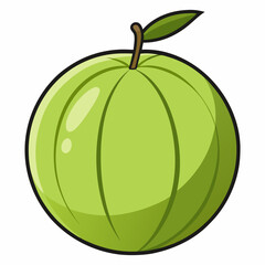green apple vector illustration