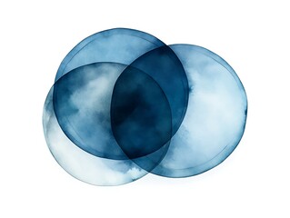 Abstract Watercolor Circles