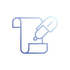 Writing Info icon vector stock illustration