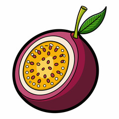 vector illustration of an orange fruit